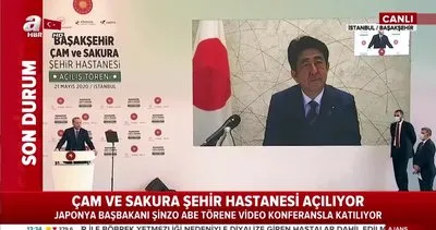 Japonya Başbakanı Şinzo Abe’den Çam ve Sakura Şehir Hastanesi açılış töreninde önemli açıklamalar | Video