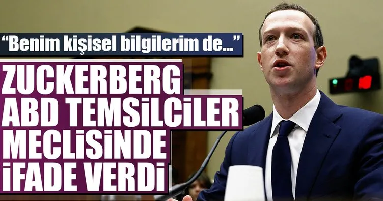 Zuckerberg ABD Temsilciler Meclisinde ifade verdi