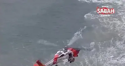 Uçuruma düşen köpek, helikopter operasyonuyla kurtarıldı | Video