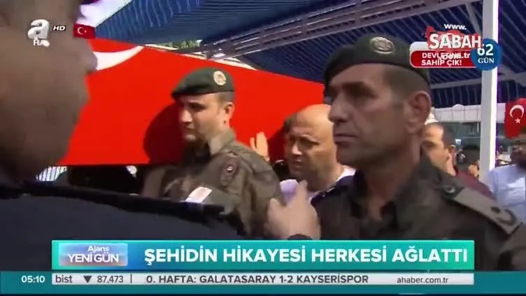 Şehidin hikayesi herkesi ağlattı
