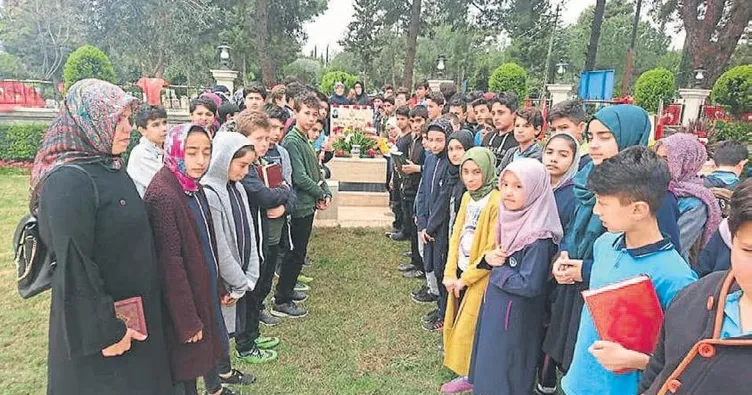 Şehide öğrenci vefası