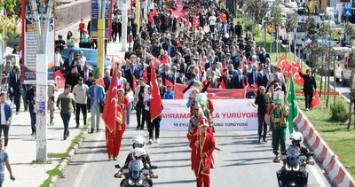 Ağrı'da gazilerle omuz omuza: Vali Koç, kahramanlarla yürüdü #agri