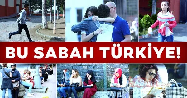 Öğrencilerin LGS heyecanı Çocuklar sıralarda, veliler bahçede ter döktü