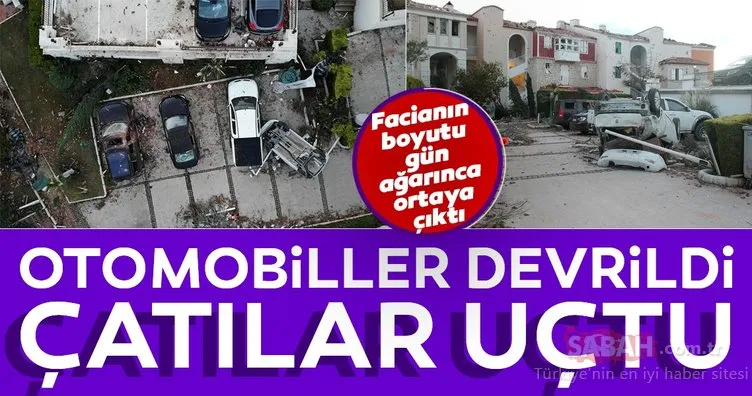 İzmir’den son dakika haberi: Hortum felaketi! Otomobiller devrildi: Çatılar uçtu