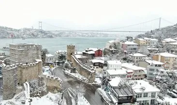 Kar yağışı sonrası Beykoz’da kartpostallık görüntüler oluştu