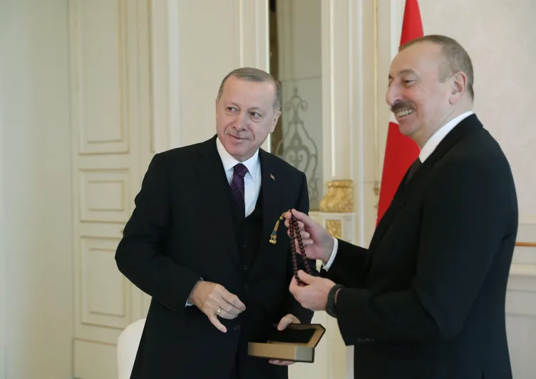 Başkan Erdoğan, Azerbaycan Cumhurbaşkanı Aliyev ile görüştü