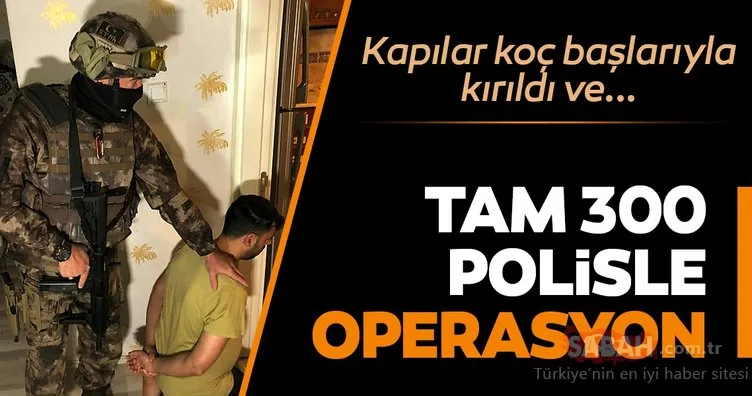 Son dakika: 300 polisle dev operasyon! Bursa’da şafak vakti baskın