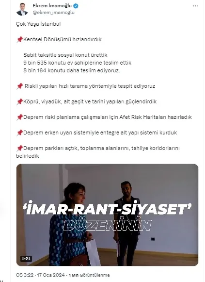 İmamoğlu depremi sadece reklam olarak kullandı: Yalan söylerken yüzü bile kızarmadı