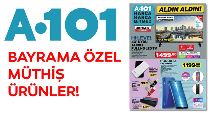 Bugün son gün 30 Mayıs A101 aktüel ürünler listesi! A101 kataloğu TAM LİSTE burada...