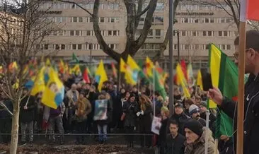 Terör örgütü PKK/YPG yandaşları İsveç’te gösteri düzenledi