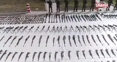 Terör örgütü PKK’ya büyük darbe: 6 ayda bini aşkın silah ele geçirildi | Video