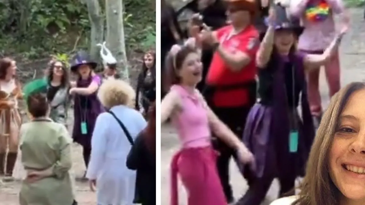 Ece Gürel'in bulunduğu Belgrad Ormanı'nda kahkaha yogası: O görüntüler gündem oldu! Cadı gibi...