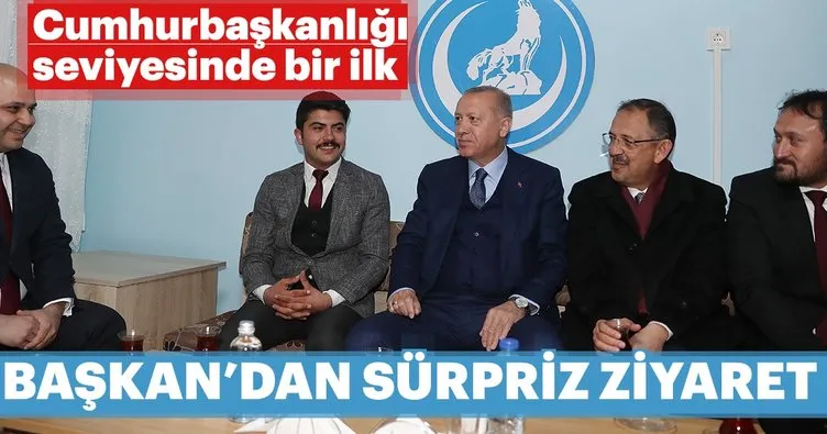 Başkan Erdoğan'dan Ülkü Ocakları'na ziyaret! Tarihte bir ilk oldu