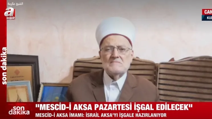 Son dakika: Mescid-i Aksa İmamı'ndan A Haber'e önemli açıklamalar | Video