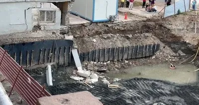 Temel kazımında yan evin temeli çöktü #hatay