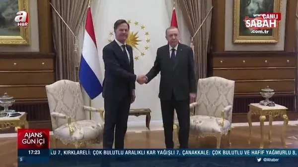 Başkan Erdoğan, Hollanda Başbakanı Mark Rutte ile görüşüyor | Video