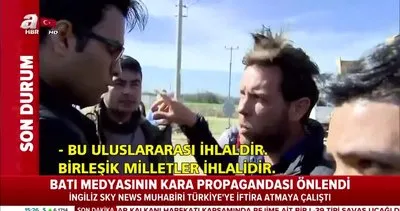 Yunanistan sınırında SKY News Muhabiri’nden kalleş provokasyon | Video
