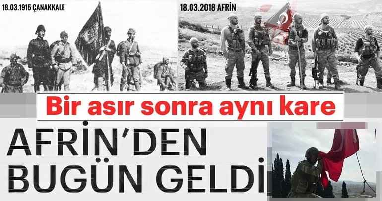 Son Dakika Haberi: Afrin’den anlamlı fotoğraf