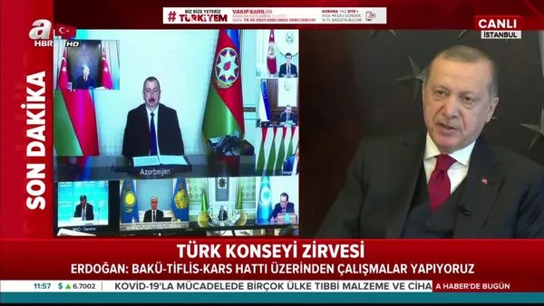 Son dakika: Başkan Erdoğan corona virüs ile mücadelede Türk Dünyası'na seslendi: 