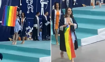 Mezuniyet töreninde LGBT propagandası: Üniversite yönetimi skandala karşı harekete geçti!