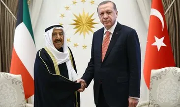 Cumhurbaşkanı Erdoğan Kuveyt Emiri ile Beştepe’de görüştü!