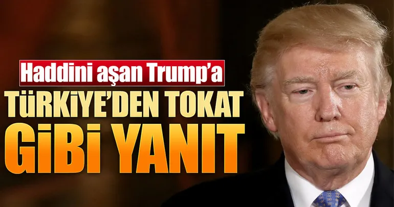 AK Parti'den Trump'a tokat gibi yanıt