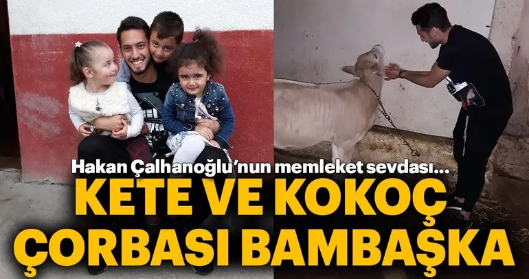 Hakan Çalhanoğlu tatilini memleketi Bayburt’ta geçiriyor
