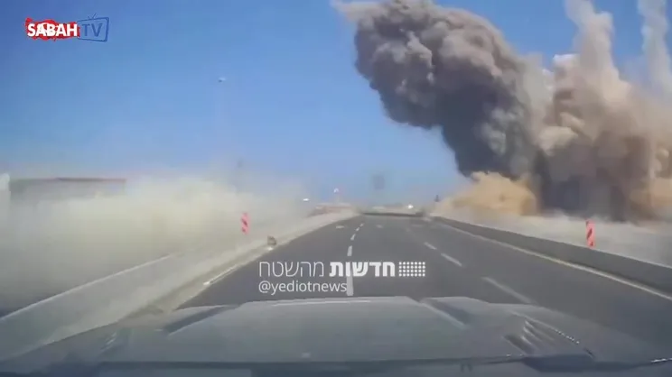 İran'dan İsrail'e peş peşe füze saldırıları | Video