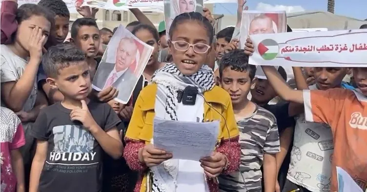 Gazzeli çocuklardan Başkan Erdoğan’a çağrı: Soykırımı durdurun! Yürek burkan mesaj vicdanları sızlattı