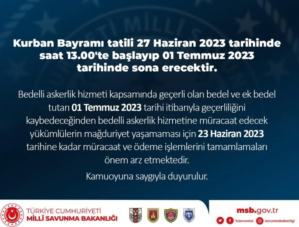 Bedelli askerlik bedeli ve ek bedel tutarı ne zaman yatırılacak, taksit var mı? SON DAKİKA 2023 Bedelli askerlik bedeli ve ek bedel tutarı ne zaman yatırılacak, taksit var mı? SON DAKİKA 2023