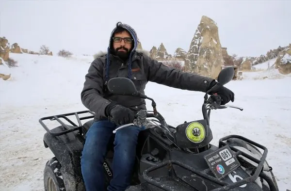 Kapadokya kar altında