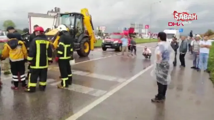 Çanakkale'de yolcu otobüsü devrildi