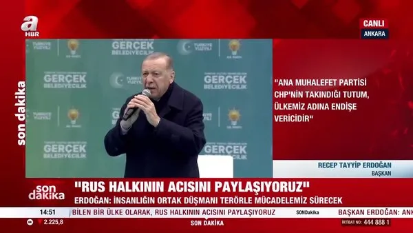 Cumhurbaşkanı Erdoğan: Karşımızda bir matruşka ittifakı var