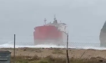 Çatalca’da gemi karaya oturdu!