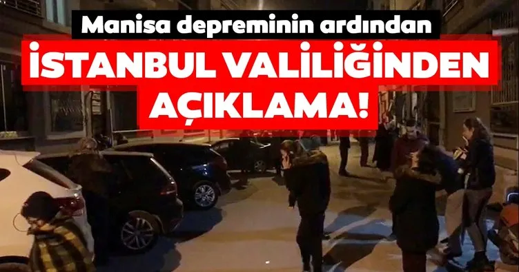 İstanbul Valiliği’nden son dakika Manisa depremi açıklaması geldi! İstanbul Valiliği o açıklamayı paylaştı