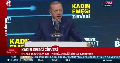 Son Dakika: Başkan Erdoğan’dan Kadın Emeği Zirvesi’nde önemli açıklamalar | Video