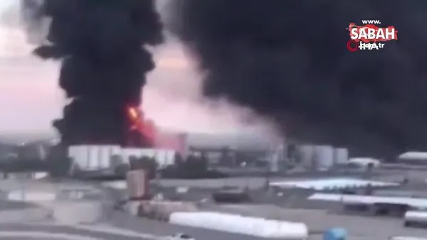 Erbil yakınlarında petrol rafinesinde yangın | Video