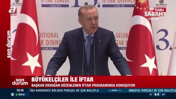 Son dakika: Büyükelçilerle İftar Programı! Başkan Erdoğan'dan Rusya-Ukrayna savaşı açıklaması: Kalıcı barış sağlanmalı | Video