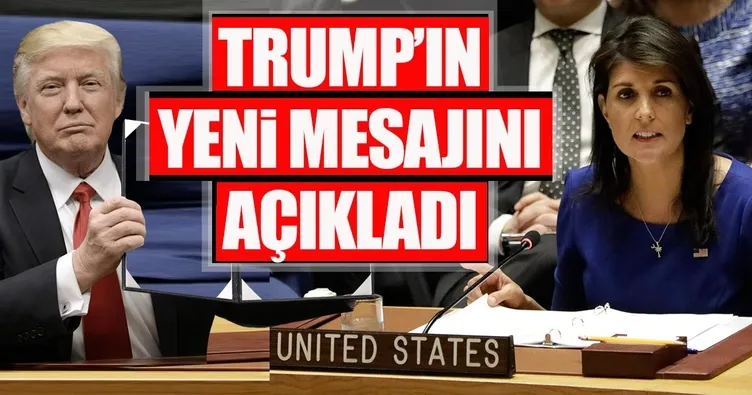 ABD temsilcisi, BMGK’da Trump’ın son Suriye mesajını açıkladı