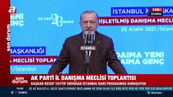 Son Dakika: Başkan Erdoğan AK Parti İstanbul Genişletilmiş İl Danışma Meclisi Toplantısı'nda konuştu | Video