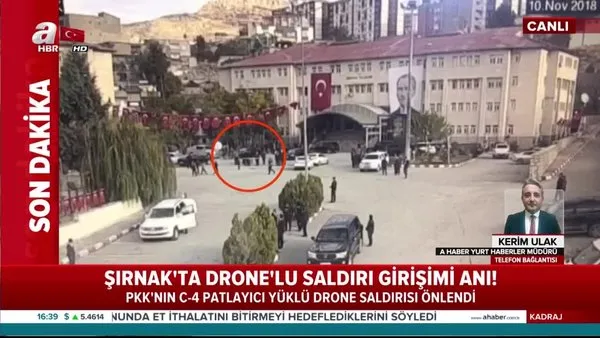 Şırnak'ta Drone'lu saldırı girişimi anı! C-4 yüklü drone saldırısı böyle engellendi