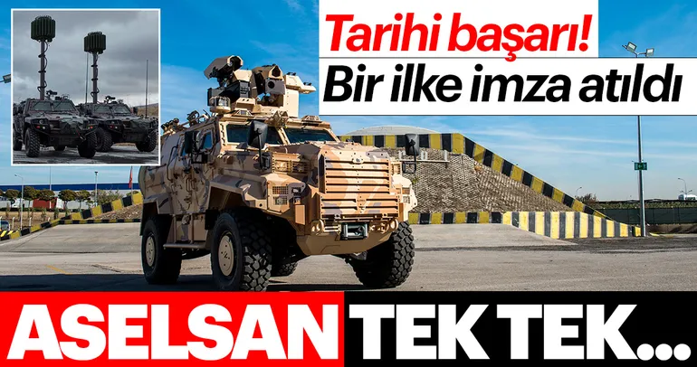 Tarihi başarı! ASELSAN tek tek...