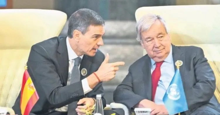 Sanchez ve Guterres’ten Gazze çağrısı