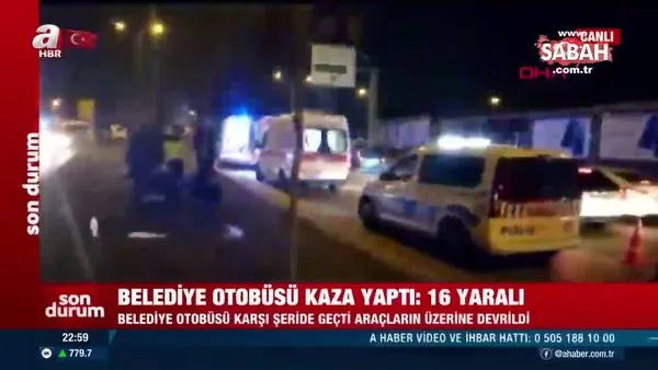 Son dakika: Ankara'da EGO otobüsü devrildi: Yaralılar var | Video