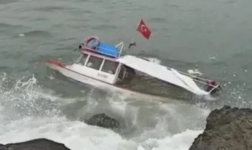 Teknesi alabora olan balıkçı defalarca ölümden döndü #rize