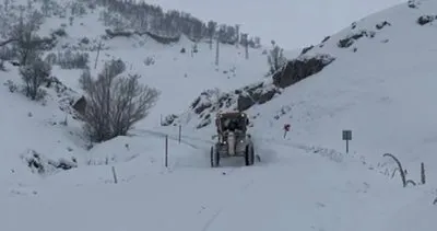 Tunceli’de, kar yağışı 82 köy yolunu ulaşıma kapattı #tunceli