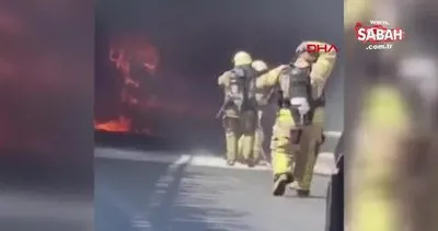 Ümraniye Dudullu’da İETT otobüsünde yangın! | Video