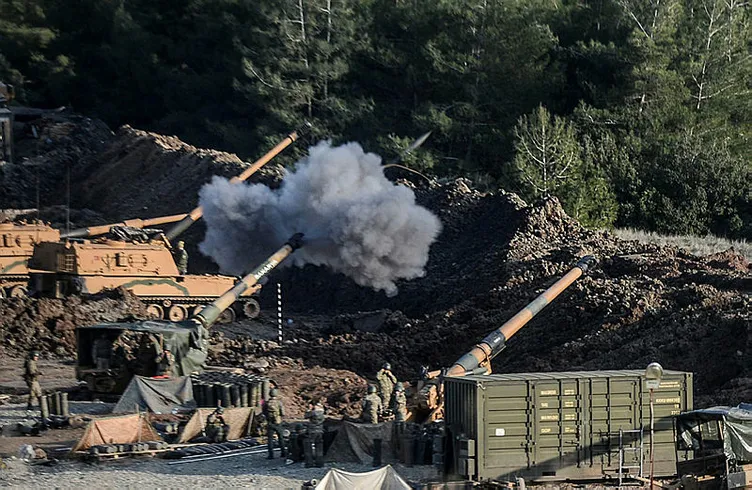 Sakarya Tepesi’ndeki PYD mevzileri yerle bir edildi