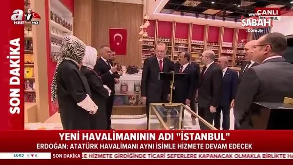 Başkan Erdoğan, İstanbul Havalimanı içinde incelemelerde bulundu
