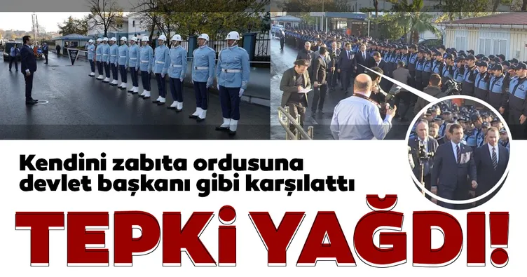 İmamoğlu kendisini 'zabıta ordusuna' karşılattı! Sosyal medyadan tepki yağdı: Bu ne kibir